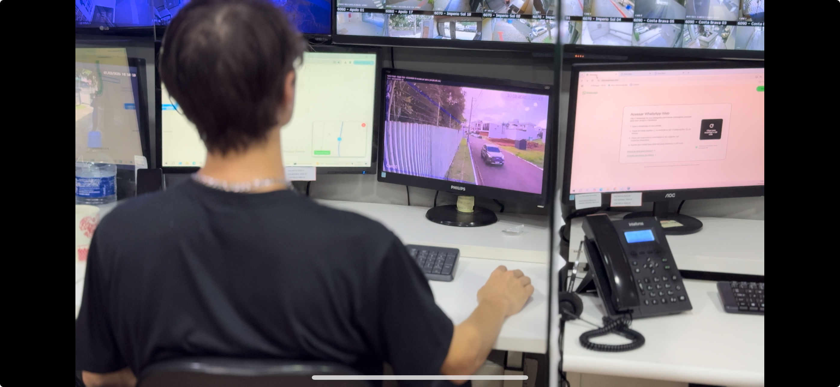 Sistema de IA analisando dados de entregadores em um mapa interativo